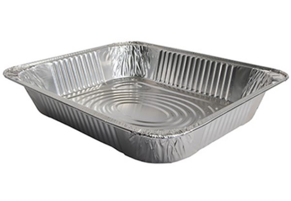 ALUMINUM PAN HALF MED STEAM 100 PK