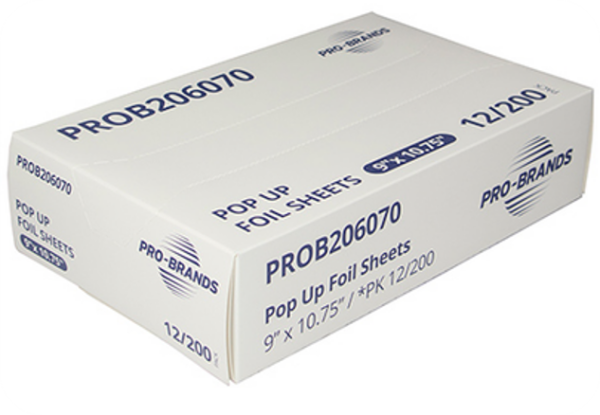 ALUMINUM FOIL 9X10 SHTS PK12X200