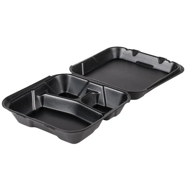 TO GO FOAM PLATE 9X9 3 COMP BLACK
