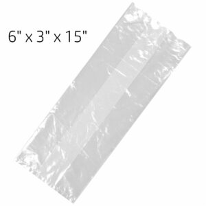 POLY BAG 6X3X15 CLEAR
